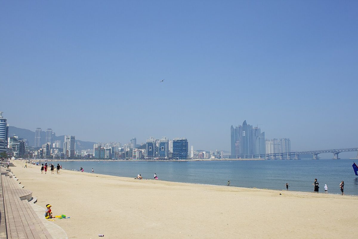 Gwangalli Beach und Gwangan-Brücke
