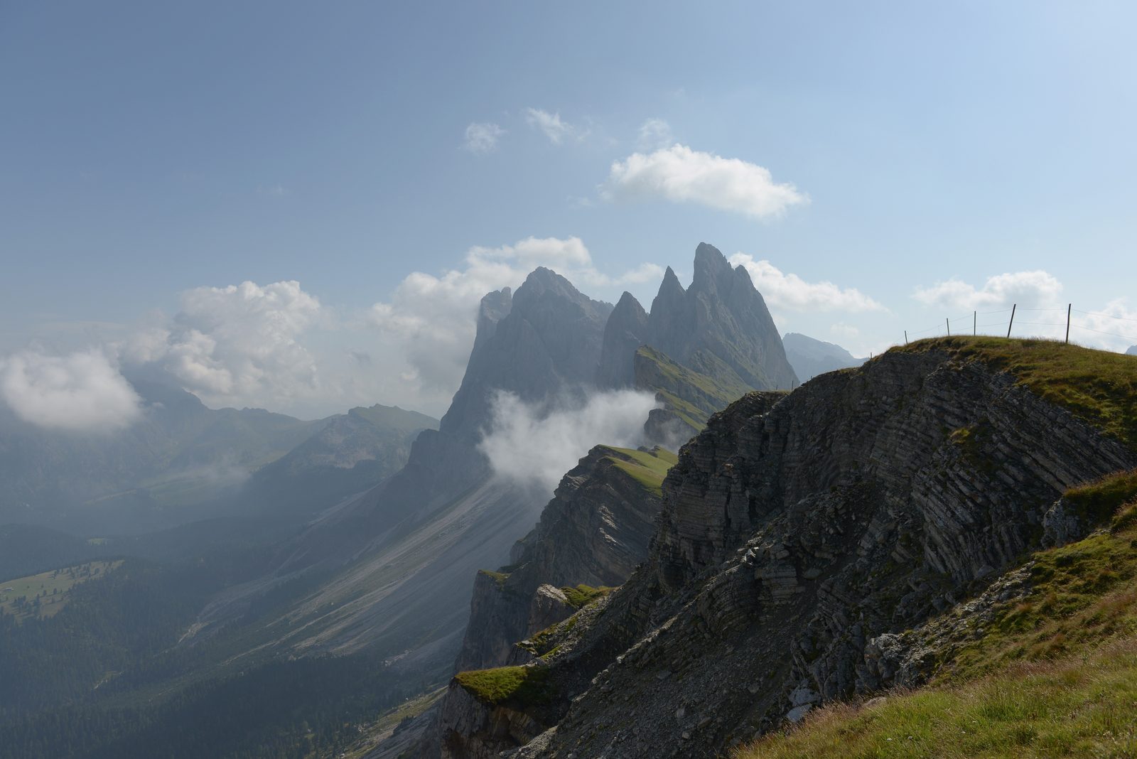 The Geisler peaks from the Seceda