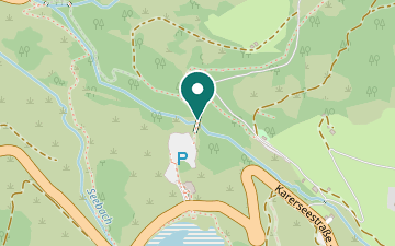 Map: Suspension bridge to the Karersee settlement