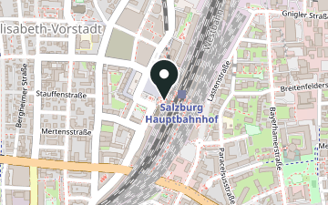 Karte: Salzburg Hauptbahnhof