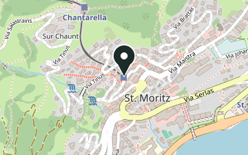 Karte: Standseilbahn Corviglia (St. Moritz Dorf)