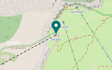 Karte: Seceda-Seilbahn (St. Ulrich – Furnes – Seceda)