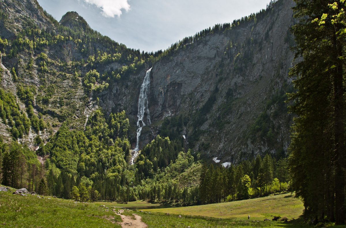 Röthbachfall über der Fischunkelalm