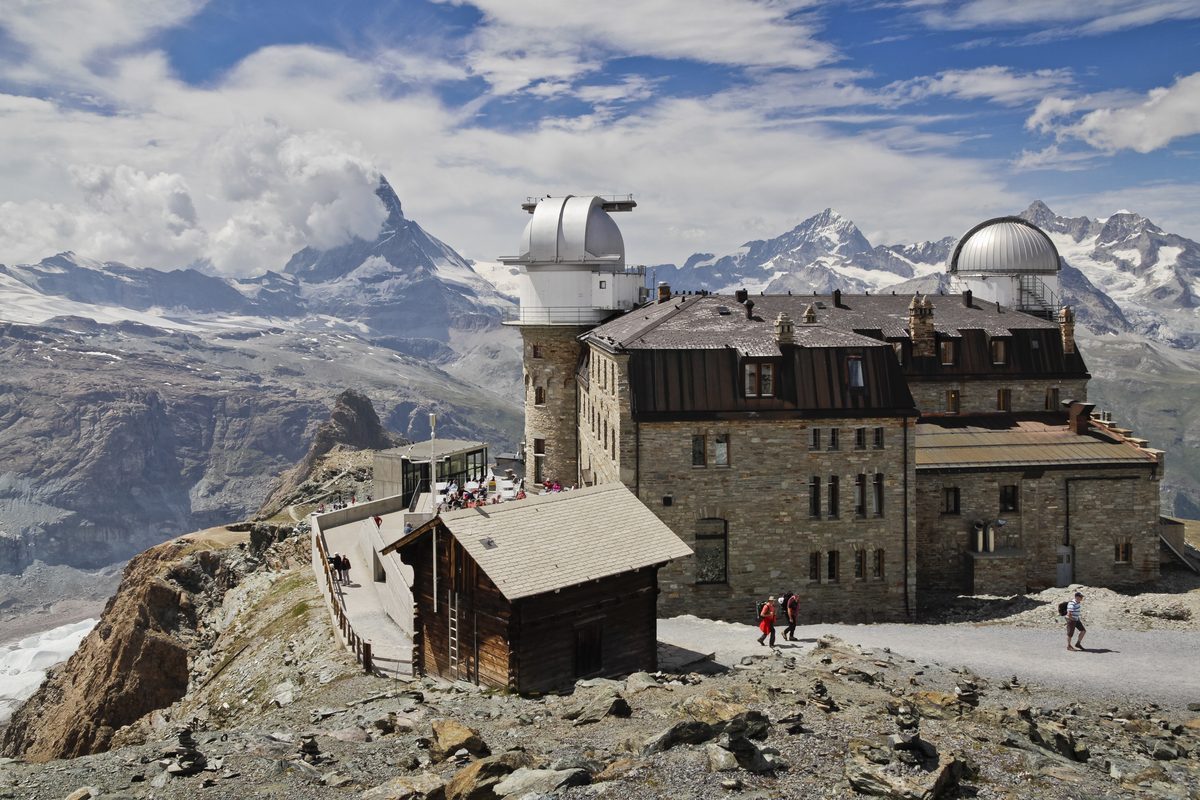 Gornergrat-Gipfel mit dem Kulmhotel