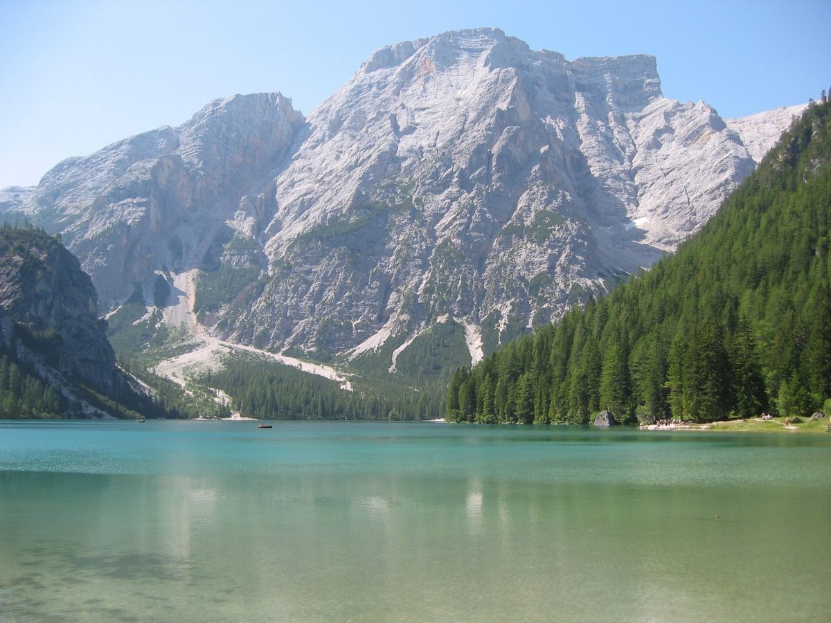 Seekofel über dem See