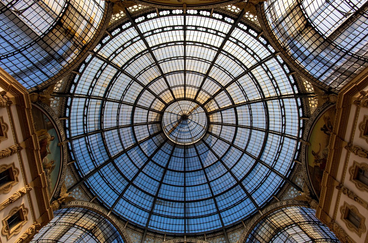 Glaskuppel der Galleria Vittorio Emanuele II